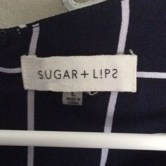 Fun abstract navy/white dress - Picture 4 of 6